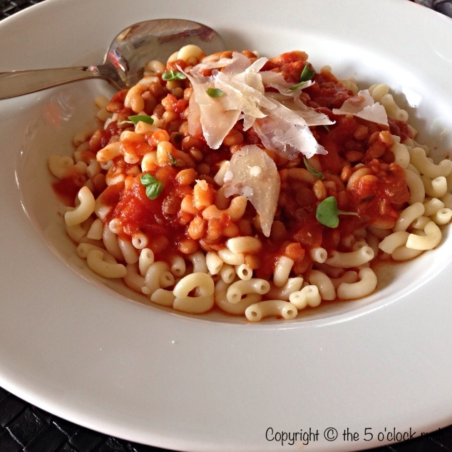Quick and Easy Elbow Pasta with Lentils