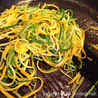Sauteed Zucchini Spaghetti