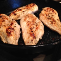 iPhoto Cast Iron Pan Fried Chicken Breast