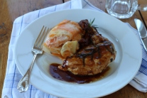 DSLR Pan Fried Chicken Breast with Two Potato Scallop Potatoes