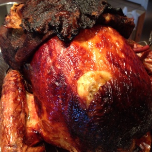 Roasted Turkey with Cheesecloth removed