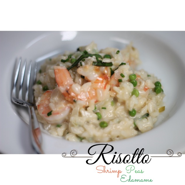 Risotto with Shrimp, Peas, and Edamame