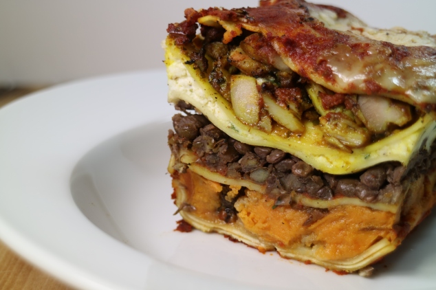 Curry Chicken Lasagna with Lentils