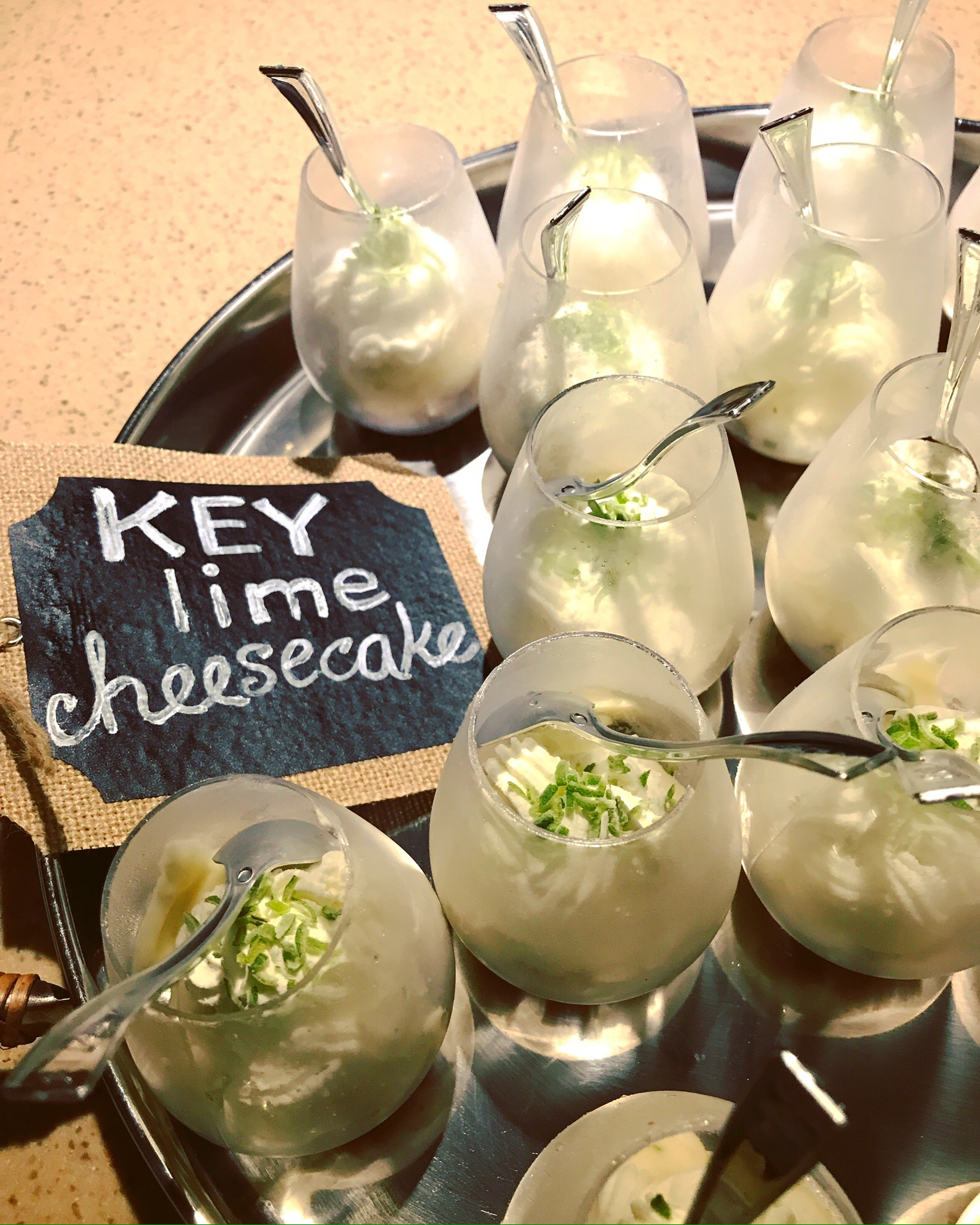 Instagram picture from Nuit Blanche of Mini Frozen Key Lime Cheesecakes
